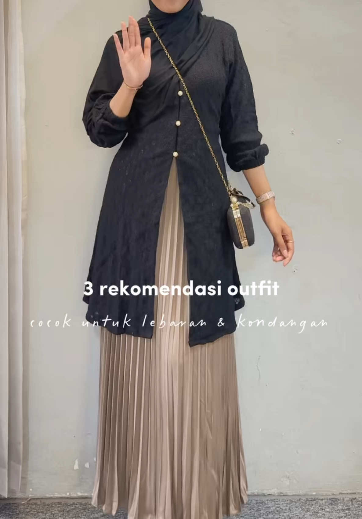 dari 3 look diatas, kalian lebih suka look yang keberapa nih??😍 #fyp #viral #lebaran2026 #ootdkondangan #dresslebaran2026 