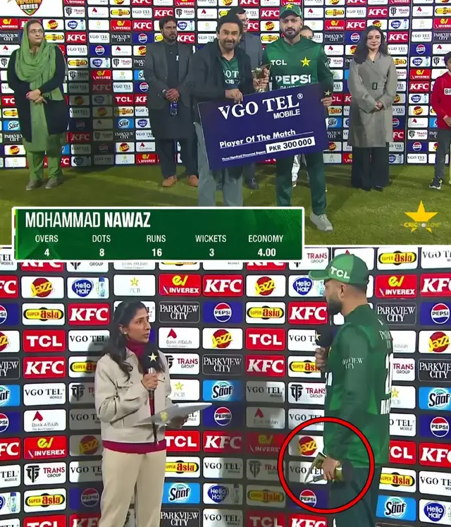 Mohammad Nawaz was once again awarded the Player of the Match for his brilliant bowling performance in the T20 Tri-Series against Sri Lanka in Rawalpindi. 👏 ❤️  #triseries2025 #SLvPAK 