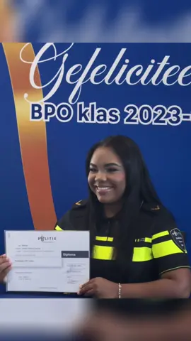 Graduation as police officer… Amalie Melaan… My daughter , I am more than proud of you… #bonaire🇧🇶 #police #caribbean #policewoman 