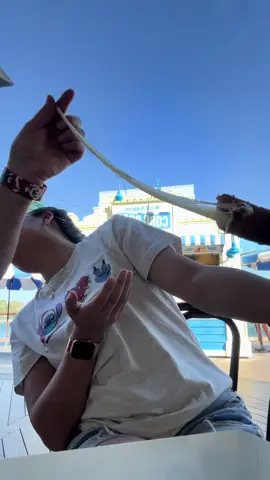 That cheese pull deserves an award ! #Foodie #cheesepull #disney #boardwalk #foodtiktok 