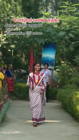 One of the most talent student from our school ,Drishiti Chaulagai . Representing क्षेत्री culture 😊#viral #explore #creatorsearchinsight #fyp #creatorsearchinsight 