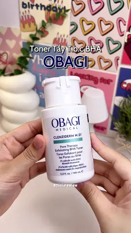 Muốn da mịn màng, không sần, ít m.ụ.n ẩn, ít sợi bã nhờn thì rước liền em này cho tui #bha #obagi #bha2%#ticireview 