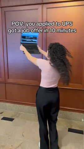 POV: You’re hired. Now let’s deliver your future. 🚀 Apply today through the link in our bio!  #FYP #foryoupage #UPS #UPSjobs 