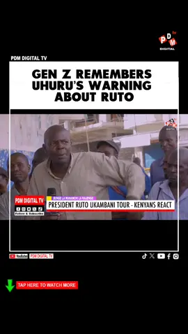 Gen Z remembers Uhuru warning about Ruto #kalonzomusyoka #kenyantiktok🇰🇪 #uhurukenyatta #kikuyutiktok #luotiktokers 