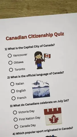 Canadian Citizenship Test - Can You Pass This? #canada #canadian #quiz #quiztime #trivia 