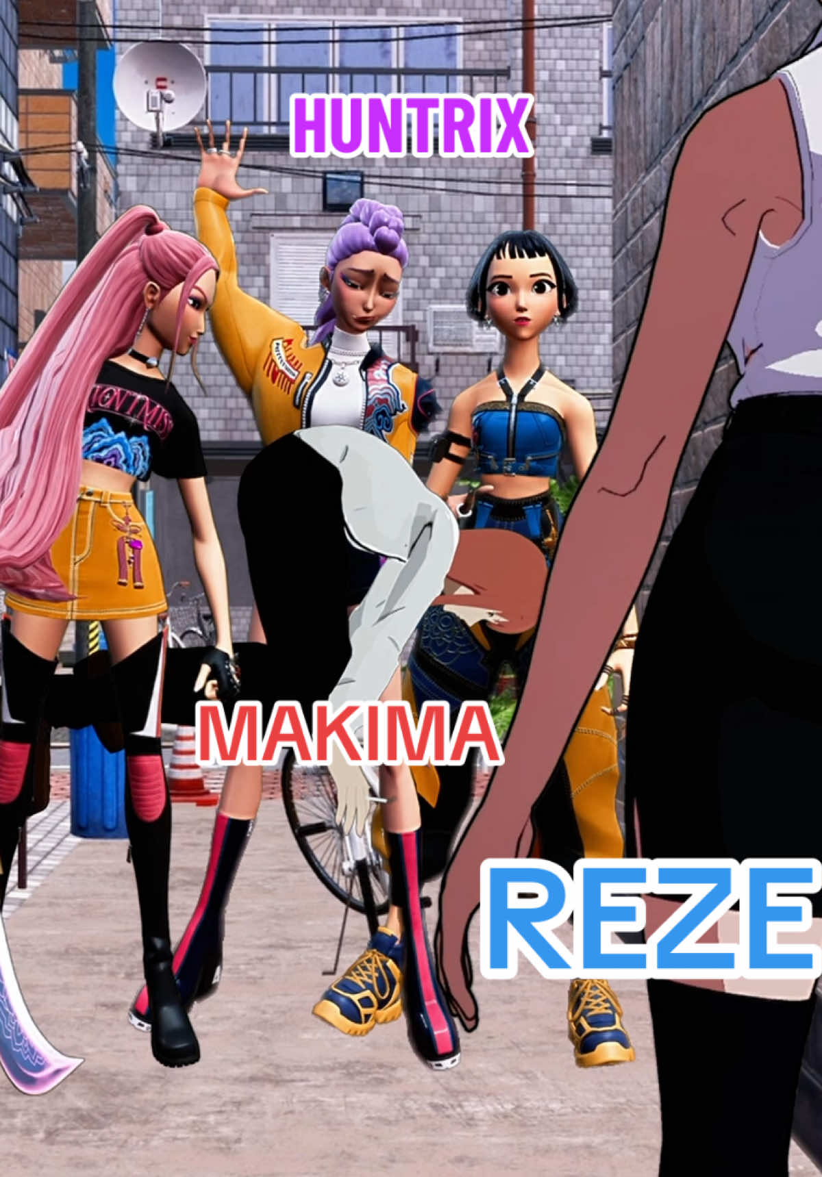 Kpop Demon Hunters: Huntrix Saves REZE (Chainsaw Man) #kpopdemonhunters #makima #kpdh #vrchat #reze