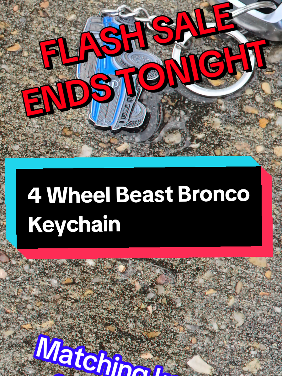 Actions in video are fictitious. But what a great matching Keychain. #bronco #key #chain #keychain #accessories @FOUR WHEEL BEAST 
