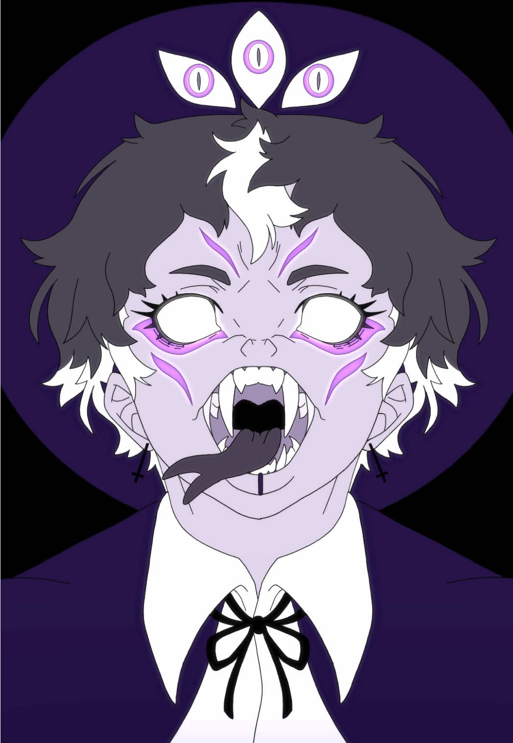 ⚠️TW:Flash⚠️Witness the Black Snake 🐍 . EXCLUSIVE MERCH DROP IS FINALLY LIVE! Get this Iris design right now at Teezr for limited time! There’s also another design available of the boys + Bean (additional animation promo soon) Link in bio for direct access + campaign ends on Dec 18th!  . . (Btw I fucked up my hand while making this hence the delay so please support the drop before I have to punish it by amputate it😭🙏)#animation #2danimation #originalcharacter #digitalart 