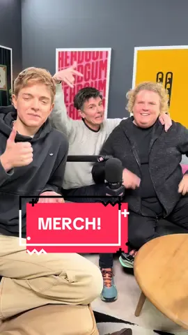 We all got together to remind you that new merch is available on the Handsome website!