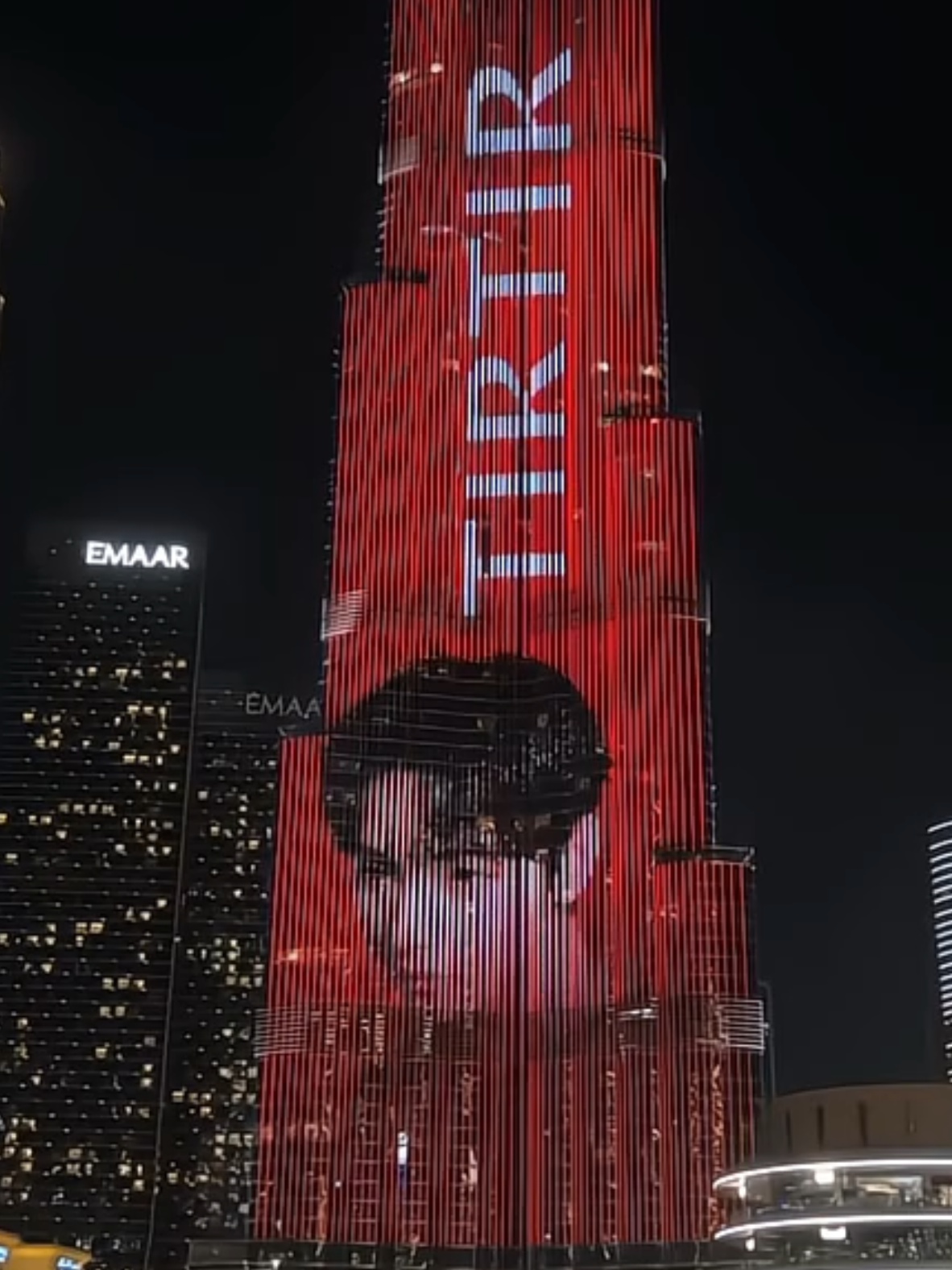 TAEHYUNG ON BURJ KHALIFA❤‍🔥 #VxBurjKhalifa #TaehyungxTIRTIR #김태형 