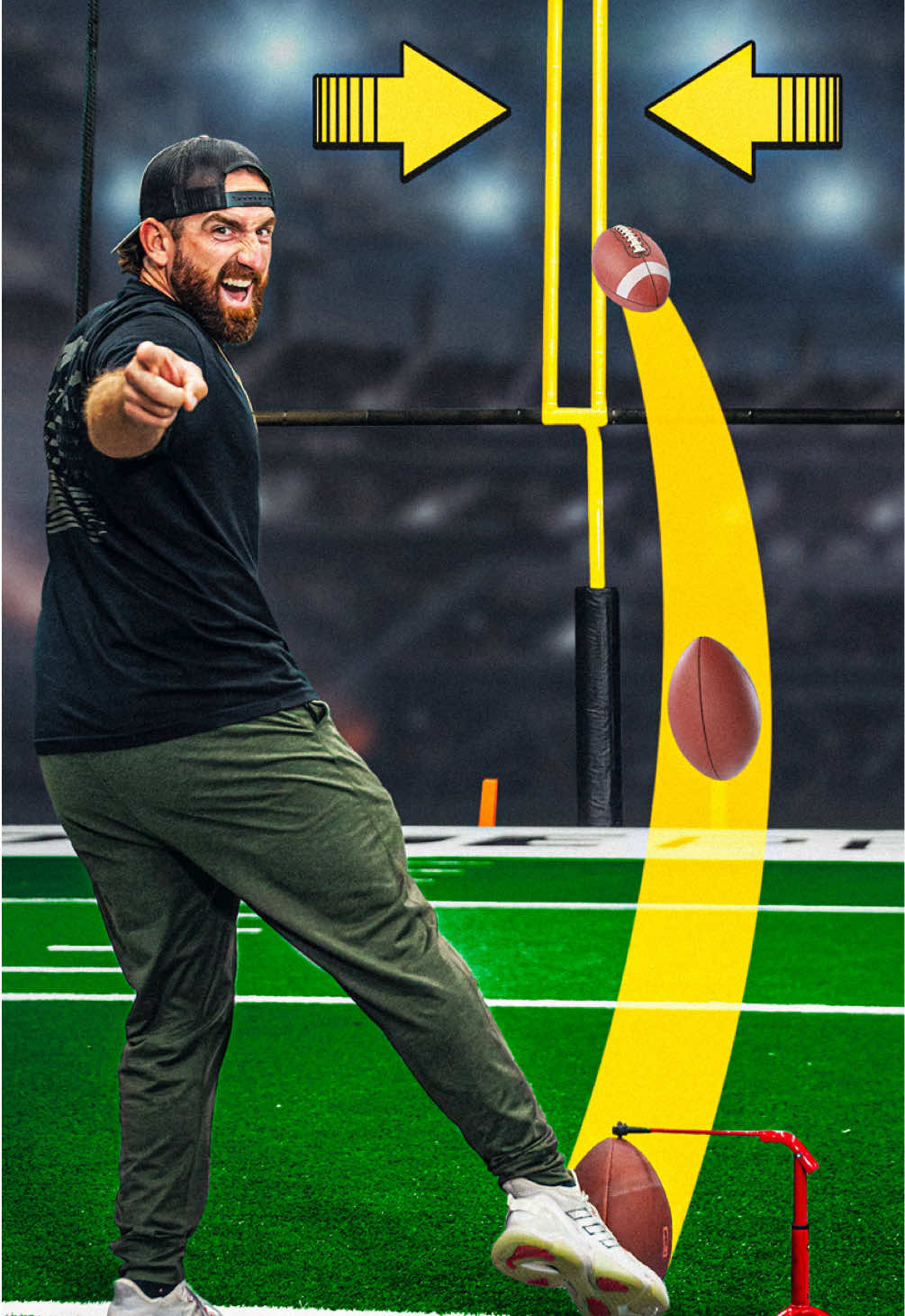 which team needs a new kicker? 😂 @BODYARMOR #dudeperfect #nfl #football 