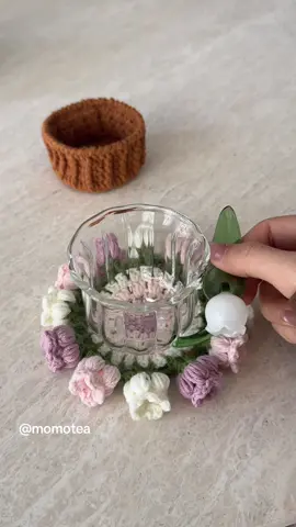 Just made this little flower pot and it doubles as a coaster💖😭 #coaster #handmadegifts #crochet #christmasgiftideas #handmade 