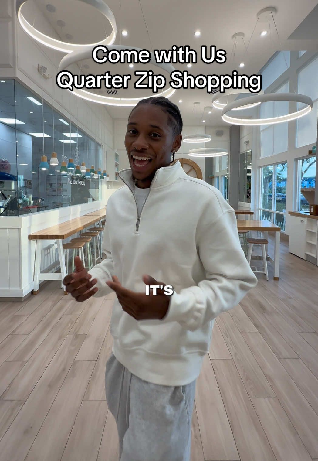 Naz joined the Quarter Zip Movement 😂 #desandnaz #couples #quarterzip #fyp 