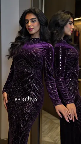 افضل الفساتين لمناسبات الشتاء 😮‍💨💜💜 رقم الفستان (192885) #بارلينا #barllina 