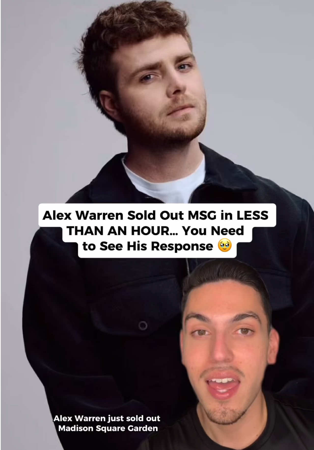 Alex Warren sold out MSG in LESS THAN AN HOUR!! #alexwarren #ordinary #popmusic #adamtheflop 