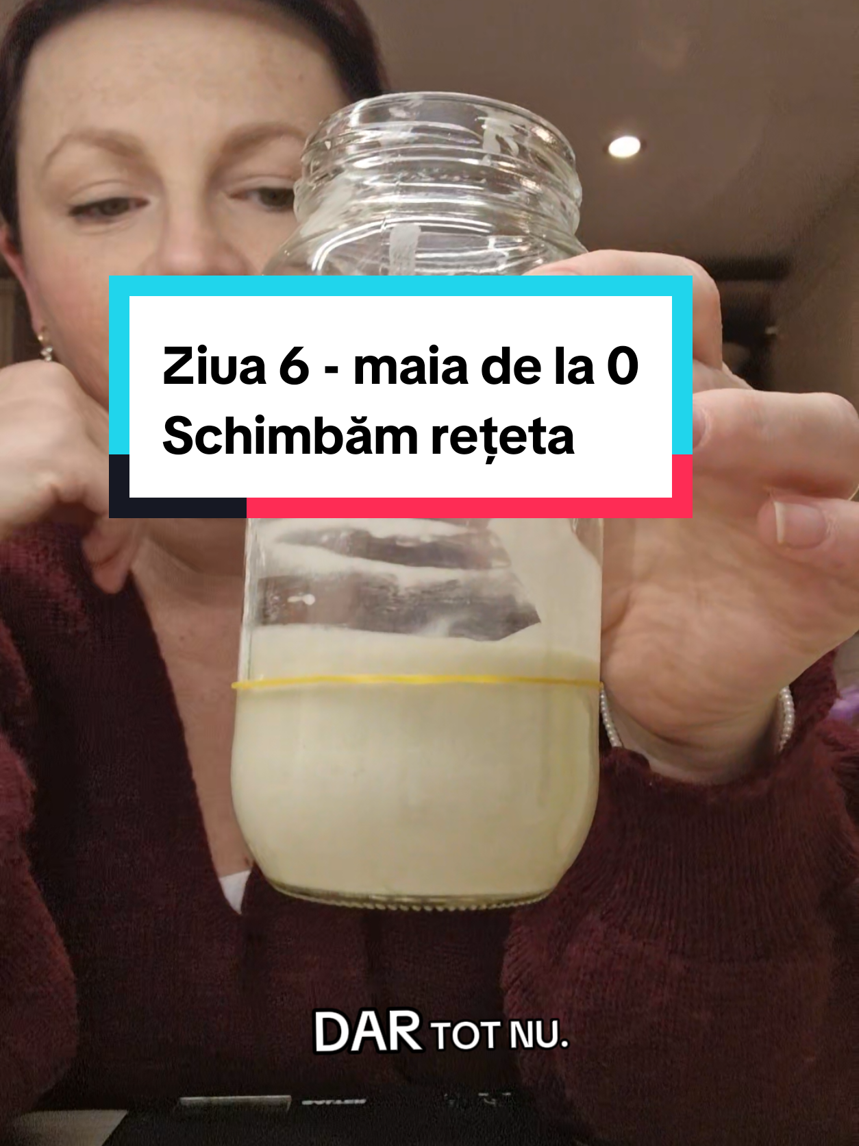 Cum sa faci maia de la 0 Ziua 6 - astăzi am lasat in borcan cam 10g maia si am adăugat 60g făină si 60g apa #painecumaianaturala #maianaturala 