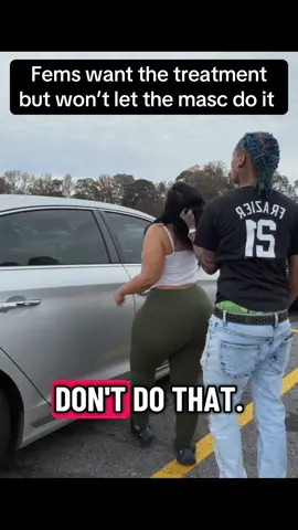 Fems always complaining about mascs not doing nice things. But then want to be independent… #fyp #lesbians #lgbt @Gin🍁Gin 