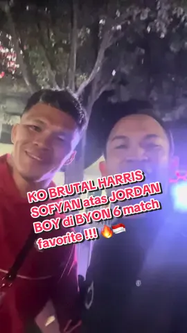 KO BRUTAL @harrissofyan Match Favorite KK @adrian_mattheis di @BYON COMBAT 6 🇮🇩vs🇲🇾 2🔥 #byoncombat #harrissofyan #adrianmattheis 