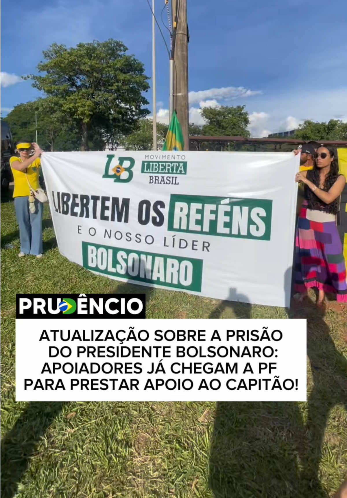 ATUALIZAÇÃO SOBRE A PRISÃO DO PRESIDENTE BOLSONARO: APOIADORES JÁ CHEGAM PARA PRESTAR APOIO AO CAPITÃO! #LibertemBolsonaro #Prudêncio #LibertaBrasil 