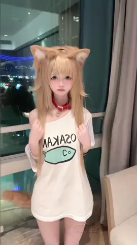 Osakana neko 🥰🥰🥰 我能嘤嘤嘤ෆ  ̫ ෆ也能冷冰冰凸^-^凸#黄豆粉 #cos #osakana #osakananeko #kaososakana #osakanacosplayer 