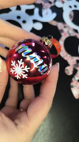 une jolie commande 😍  #boule #noel #cricut 