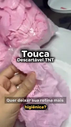 Touca Descartável Rosa #touca #rosa #trabalho #viraltiktok #shopeecheck 