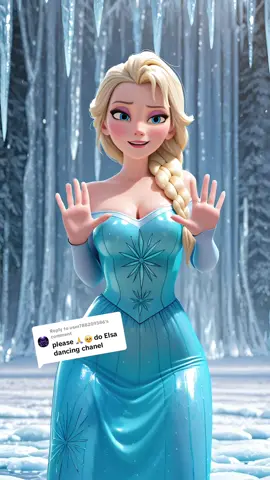 Replying to @user788209386 so many requests for Elsa doing this dance challenge 💙❄️ #disney #frozen #elsa #cartoon #dancechallenge 