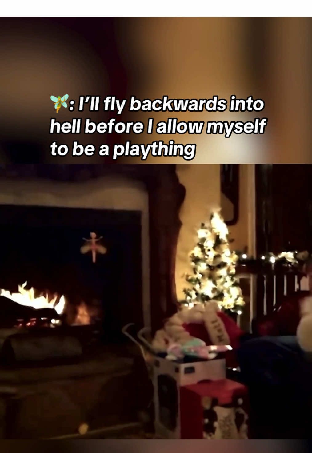 When you try to spread holiday cheer but the fairy chooses violence 🧚🔥