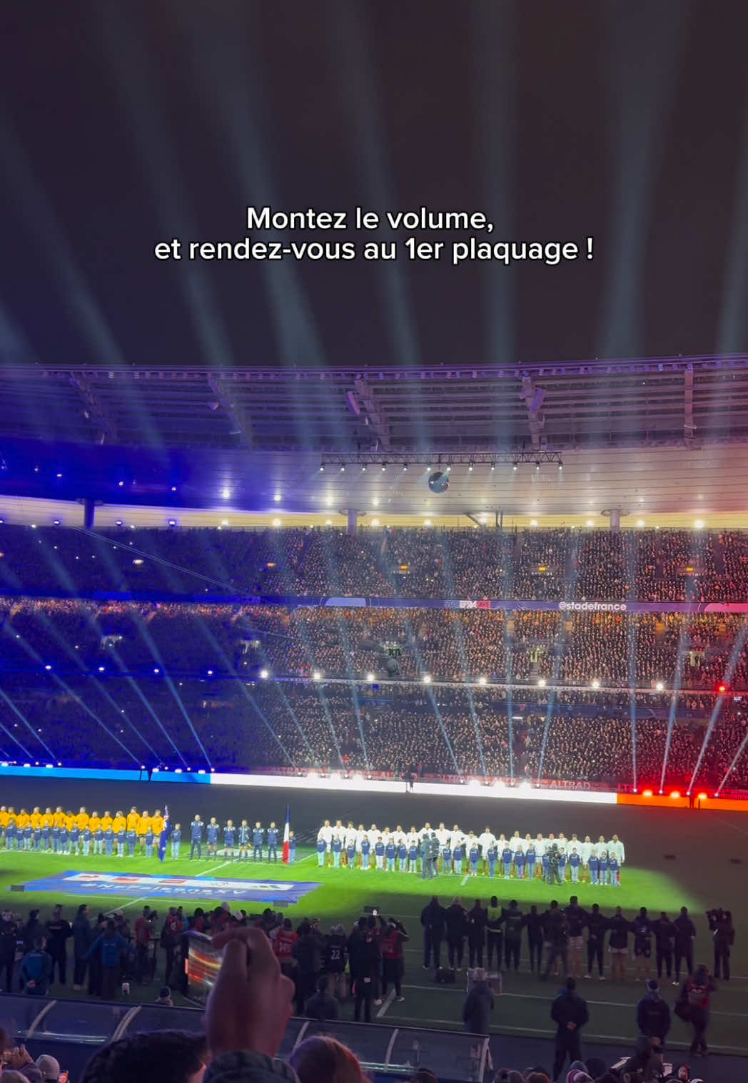 Dernière Marseillaise a cappella de 2025 au Stade de France 💙 Les frissons sont présents à chaque fois ✨ 💙🤍❤️ @France Rugby  #rugby #xvdefrance #sportstiktok 