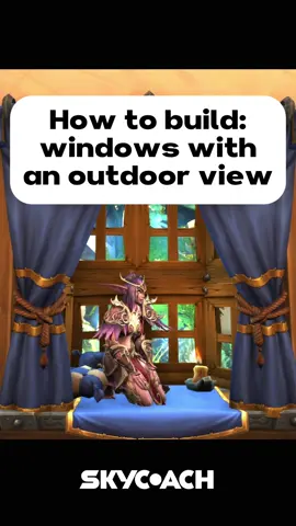 How to build windows with an outdoor view #WorldOfWarcraft #WoWHousing #PlayerHousing #WarcraftBuilds #WoWCommunity 