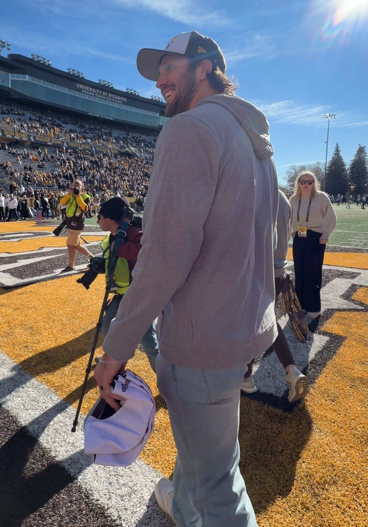Back in Cowboy Country. 🤠 #joshallen #wyomingfootball #billsmafia #nfl 