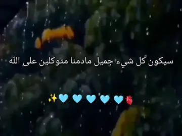 سيكون كل شيء جميل مادمنا متوكلين على ﷲ 🤎🥺✨ .  .  .  .  .  .  .  .  .  #تصميم_فيديوهات🎶🎤🎬 #اللهم_صل_على_محمد_وآل_محمد #شعب_الصيني_ماله_حل #سيدرا #pov 