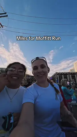 Today's miles were marked by so much emotion. This race was a loving tribute to someone incredibly dear who we lost to cancer. We shed tears, shared laughs, and poured every bit of energy into running for them and for the fight against this disease. Every step meant the world. Together for a cause that matters. ❤️ #milesformoffitt #moffittcancercenter #Running #5k #runningmotivation 