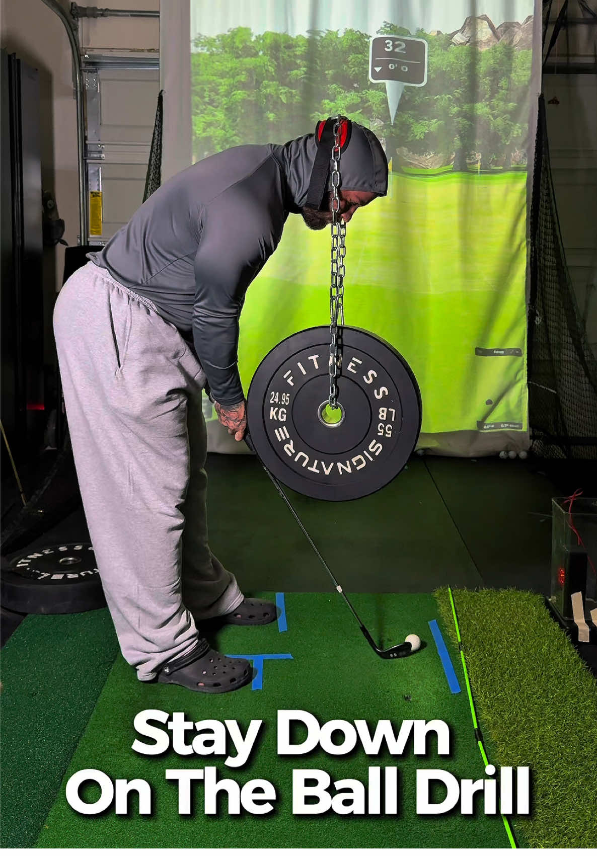 How to stay down on the golf ball. #golf #howto 