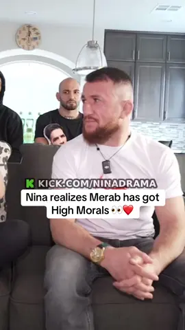 Nina realizes Merab has got High Morals 👀❤️ #ninadrama #merabdvalishvili #UFC #fyp #viral 