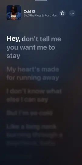 Cold-BigXthaplug Feat Post Malone #applemusic #fyp #postmalone #bigxthaplug #lyrics 