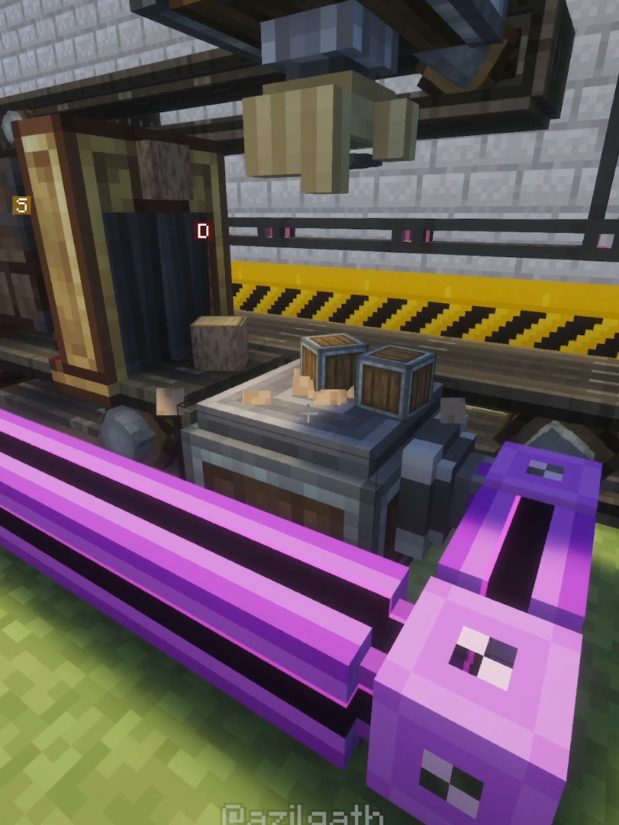 A simple Create Andesite factory using AE2 autocrafting. Prominence 2 modpack #Minecraft #modded #gaming #rpg #craft 