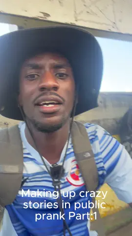 Making up crazy stories in public prank part:1