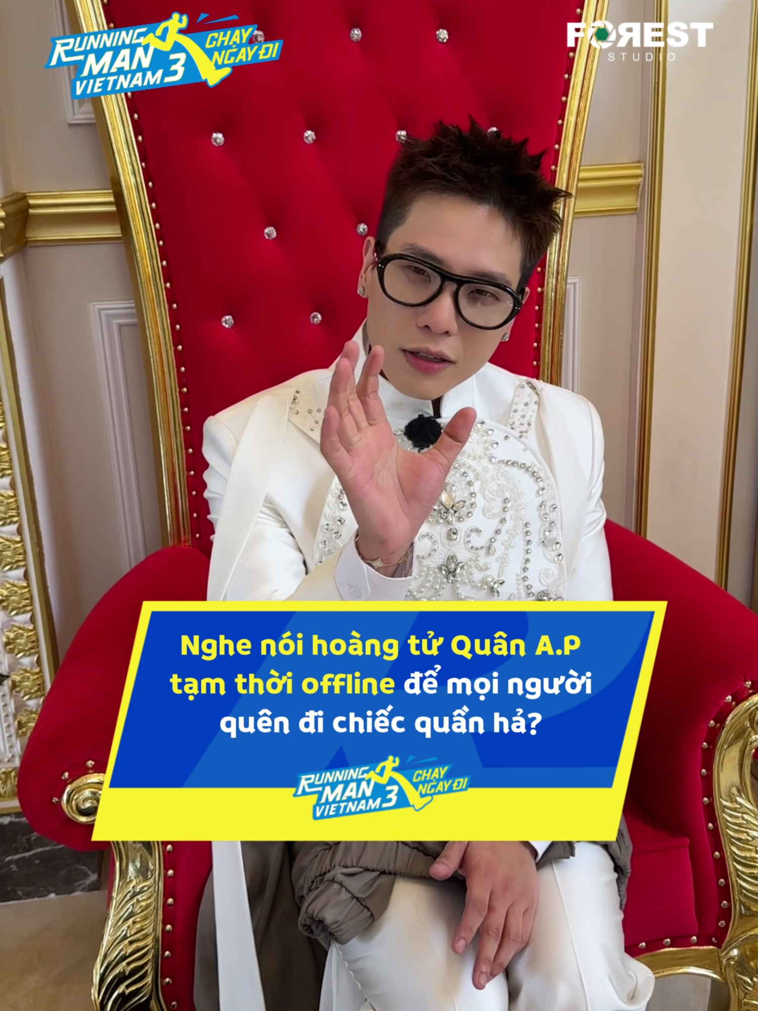 Anh@quanap_official muốn quên thì để em nhắc lại chiếc quần ạ --- 🎬 Tập 8 Running Man Vietnam mùa 3 - CHẠY NGAY ĐI đã có trên hệ thống kênh FOREST STUDIO.  Ⓒ Running Man Vietnam Season 3 - Bản quyền thuộc Forest Studio. #RunningManVietnam #RunningManVietnamSeason3 #ChayNgayDi #ForestStudio #TranThanh #NinhDuongLanNgoc #LienBinhPhat #QuangTuan #AnhTuAtus #QuangTrung #QuanAP #LeNhan #Isaac #QuocThien #XuanTien #chinsu #tuongotchinsu #vanmonngonbungvi #bunglenvantiecvui #NuocmamcacomNamNgu #NuocmamNamNgu #CoNamNguthemhanhphuc #DownyVietnam #THOMMMMM #DookkiVietnam