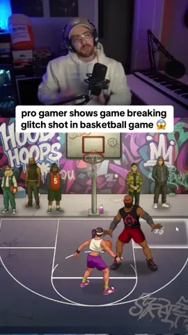 pro gamer shows game breaking glitch shot in basketball game 😱 #progamer #kickstreamer #basketballgame 