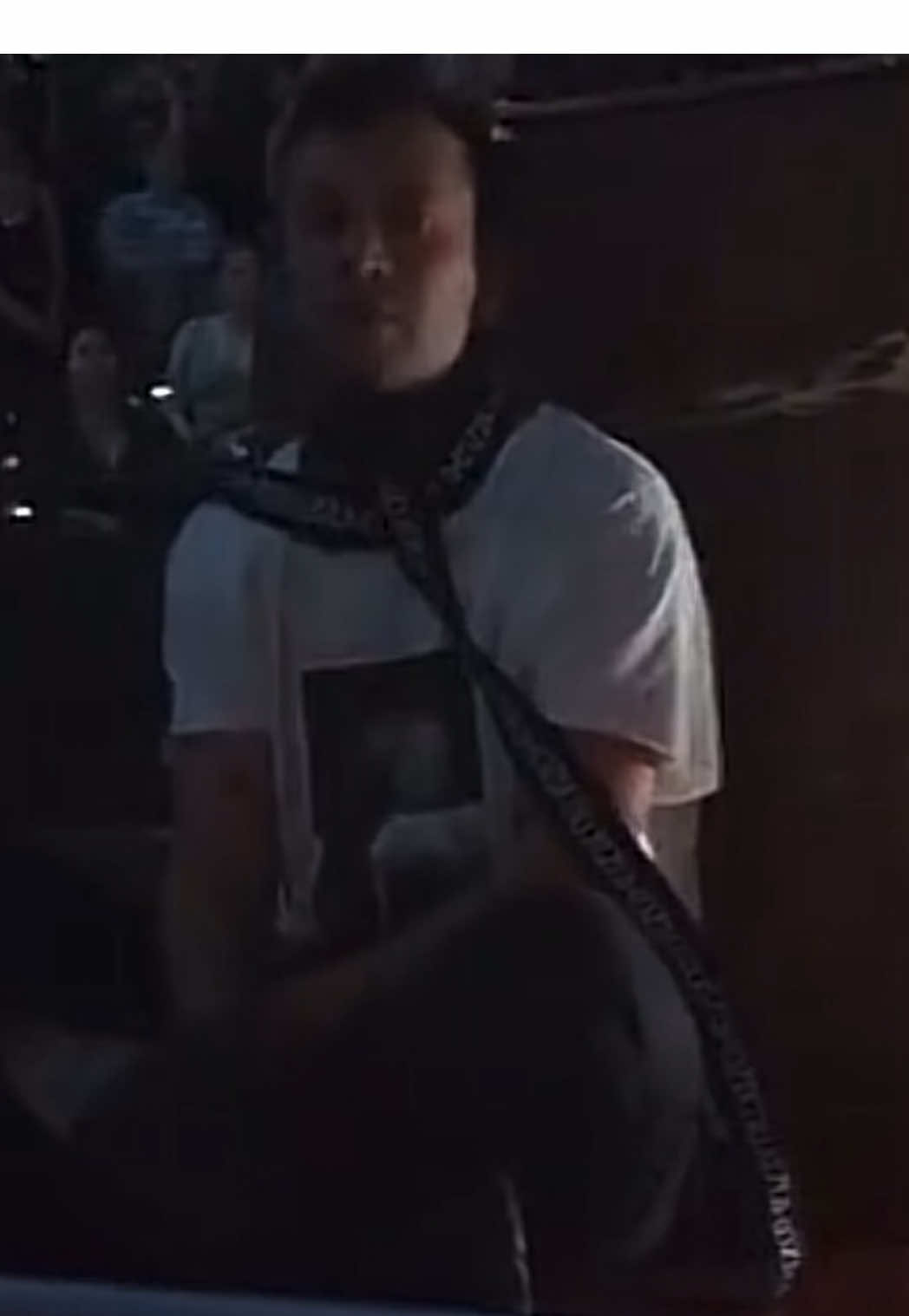 This has to be a favorite fan interaction 😂Tyler looked up SO fast thinking that was the spot light #twentyonepilots #tylerjoseph #foryoupage 