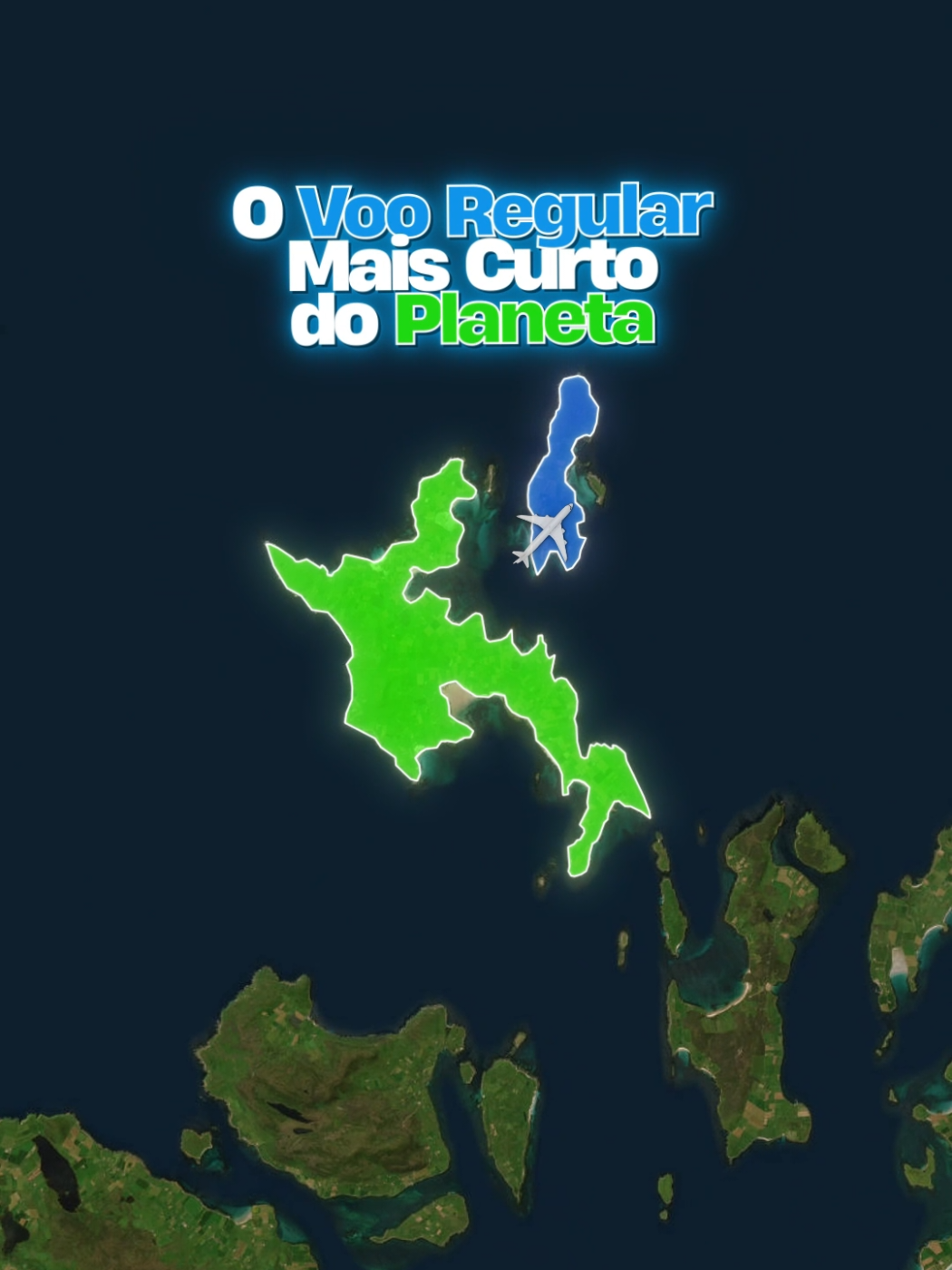 O voo mais curto do planeta é feito em 56 segundos #vocêsabia #geografia #fatosincriveis #voo #avião 