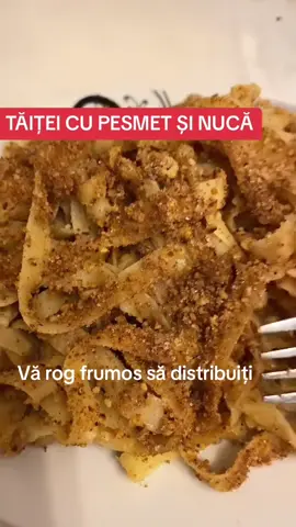 Tăiței cu pesmet și nucă #sareșipipercuvio #viogăteste #desertdepost desertulcopilăriei #amintire 