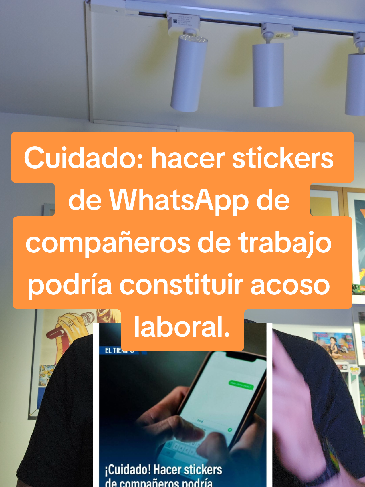 Cuidado: hacer stickers de WhatsApp de compañeros de trabajo podría constituir acoso laboral. #WhatsApp #stickers #acoso #acosolaboraleneltrabajo #mobbing 