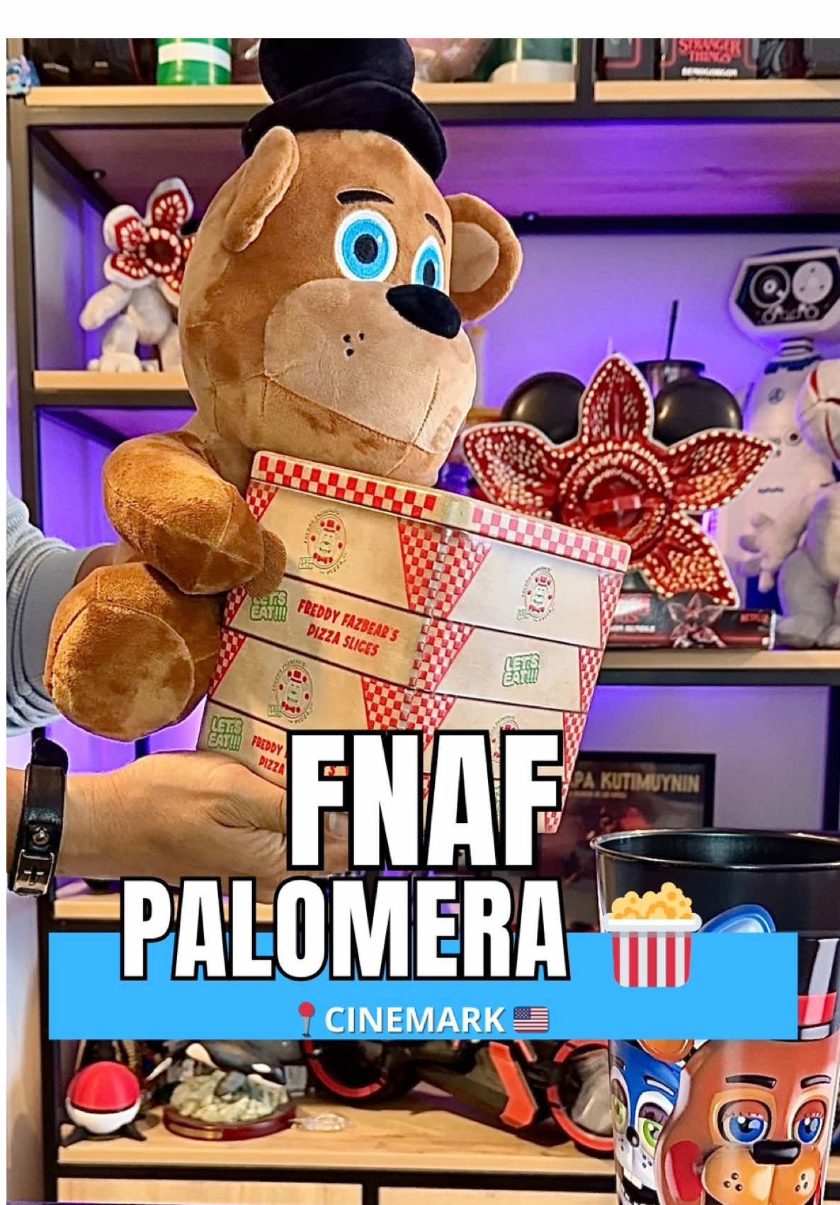 FNAF - Palomera 🍿  Palomera + Peluche 🧸 🥳 -Exclusivo en cines de 🇺🇸  @Cinemark @Cinemark Perú  #fnaf #freddy #cinemark #parati #freddyfazbear 