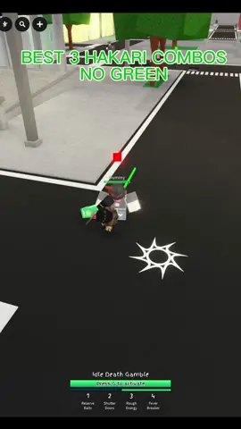 zero green in these combos ❤️, the first one is the highest dmg hakari combo the others are just flashy and fun #jjs #roblox #animefyp #jjk #tsb
