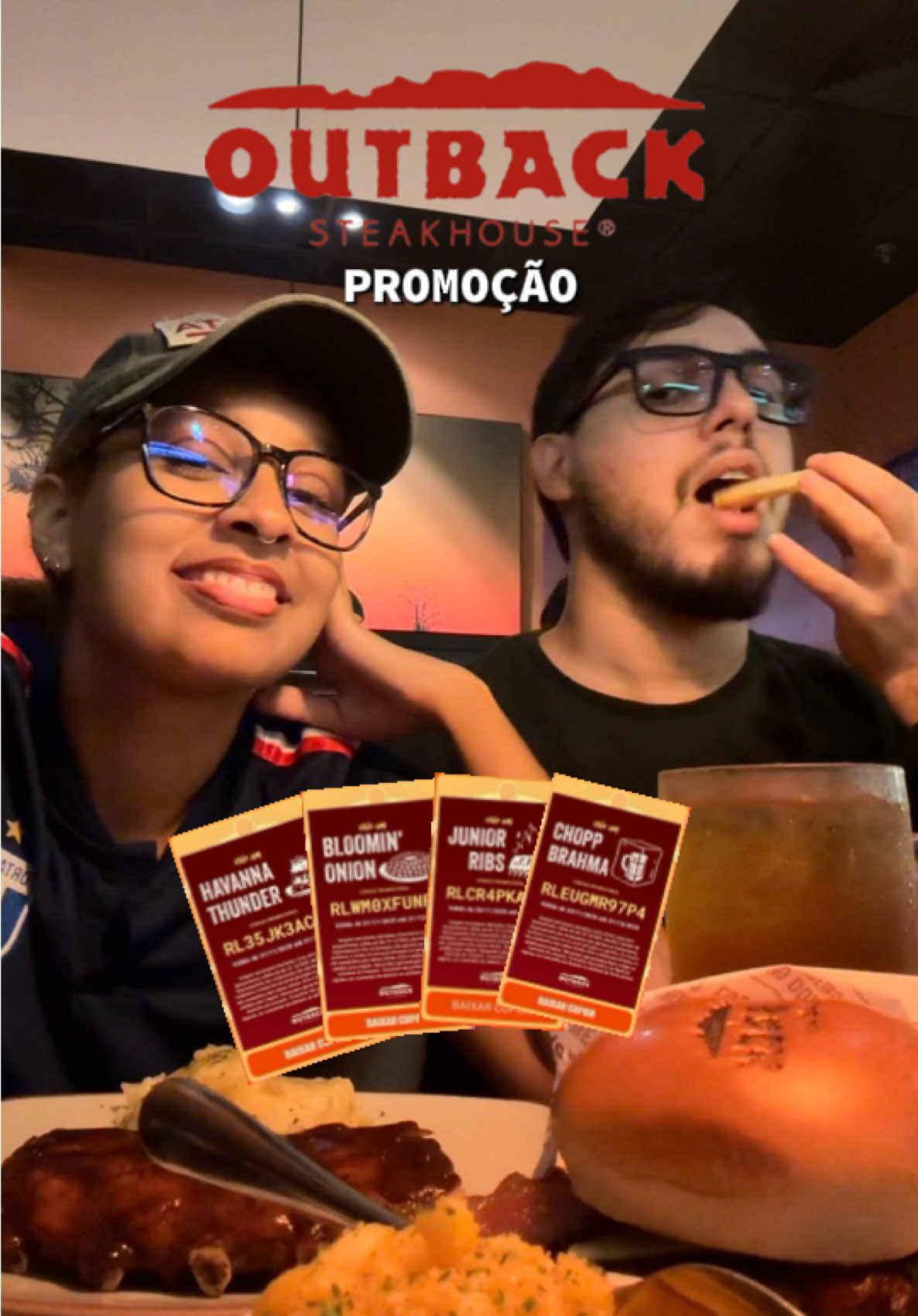 Promoção IMPERDÍVEL no outback, compre um, ganhe outro, válida até dia 31/12/25! #Outback #blackfriday 