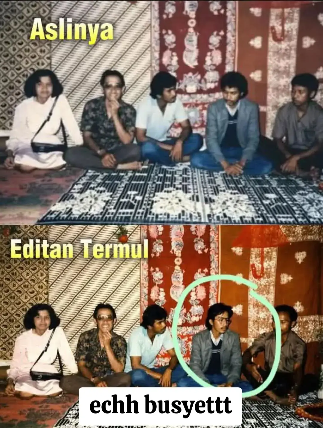 Heboh !! Beredar Foto lawas Jokowi saat bekerja di Aceh, Eh tiba-tiba ada yang komentar dengan foto asli nya. Nah gw ss dong 😁,ini dia. Ngapain juga diedit-edit ya