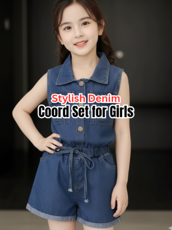 Denim na comfy, denim na stylish! 😍 Perfect para sa everyday OOTD ng little girl mo. 💕✨ #kidsfashionph   #kidswear  #ootdforkids  #mommyfinds  #trendykids 