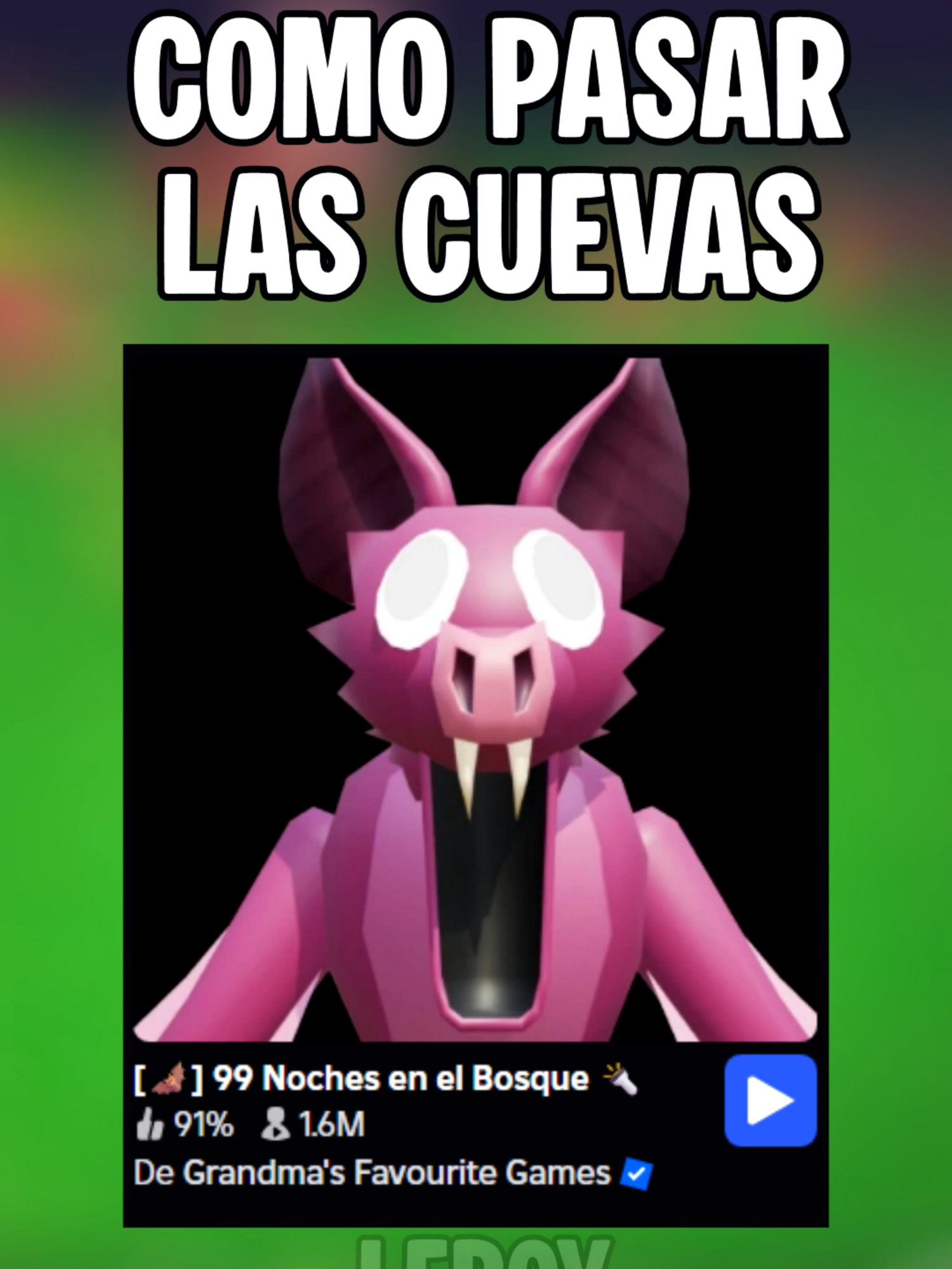 Como pasar las cuevas de 99 noches en el bosque #roblox #gamerentiktok #leroy #tiktokgaming #99nochesenelbosque #99nightsintheforest